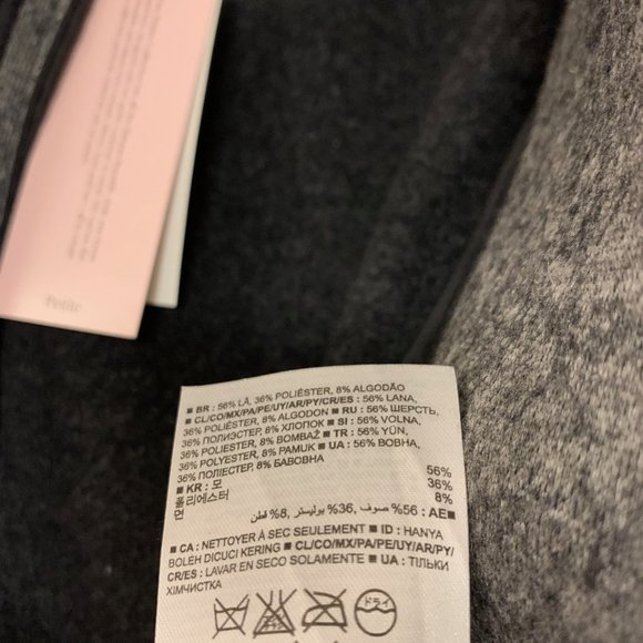 Banana Republic Dark Grey Wool-Blend Blazer (Size 6 Petite) - Picture 9 of 10